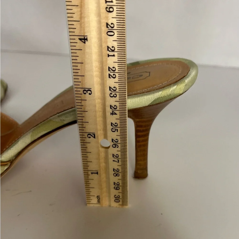 Coach Women's Sandals in Green with Red Ladybug Accents.  Ciara II size 9B. - Picture 16 of 16